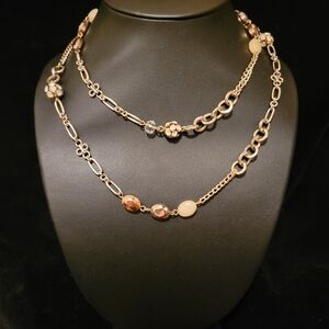 Estate LOFT Faceted Glass & Rhinestone Necklace